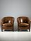 Vintage Club Chairs in Leather, Set of 2, Image 1