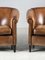 Vintage Club Chairs in Leather, Set of 2, Image 2