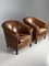 Vintage Club Chairs in Leather, Set of 2, Image 8