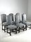 Vintage Grey Dining Chairs, Set of 8 15
