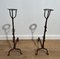 Wrought Iron Candle Stands, 1700s, Set of 2 1