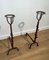 Wrought Iron Candle Stands, 1700s, Set of 2 12