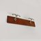 Italian Wall-Mounted Coat Rack in Wood with Two Metal Hooks, 1930s, Image 3