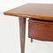 Mid-Century Scandinavian Wooden Table with Central Drawer, 1960s 7