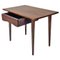 Mid-Century Scandinavian Wooden Table with Central Drawer, 1960s, Image 1