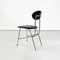 Italienischer Moderner Stuhl aus Stahl & schwarzem Leder von Alessandro Mendini für Zabro, 1980er 5
