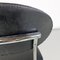 Italian Modern Chair in Steel and Black Leather attributed to Alessandro Mendini for Zabro, 1980s, Image 8