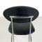 Italian Modern Chair in Steel and Black Leather attributed to Alessandro Mendini for Zabro, 1980s 7