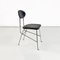 Italian Modern Chair in Steel and Black Leather attributed to Alessandro Mendini for Zabro, 1980s 3