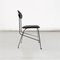 Italian Modern Chair in Steel and Black Leather attributed to Alessandro Mendini for Zabro, 1980s 4