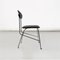 Italian Modern Chair in Steel and Black Leather attributed to Alessandro Mendini for Zabro, 1980s, Image 4