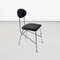 Italian Modern Chair in Steel and Black Leather attributed to Alessandro Mendini for Zabro, 1980s 5