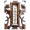 Wall-Mounted Weather Station in Carved Walnut, 1910 3