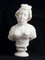 White Marble Sculpture Bust of Noblewoman in Marble, France, 1800s 1