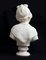 White Marble Sculpture Bust of Noblewoman in Marble, France, 1800s 4