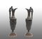 Napoleon III Französische Krüge aus Satinierter Bronze & Marmor, 1800er, 2er Set 1