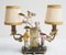 Early 20th Century Napoleon III French Abat-jour Lamp in Polychrome Porcelain and Gilded Bronze 3