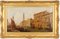 William Raymond Dommersen I, Venetian Canal, 1800s, huile sur toile, encadré 1