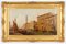 William Raymond Dommersen I, Venetian Canal, 1800s, Oil on Canvas, Framed 16