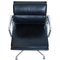 EA-208 Chair in Black Leather by Charles Eames, 2000s 3