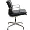 EA-208 Chair in Black Leather by Charles Eames, 2000s 2