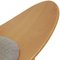 Shell Chair in Oak and Grey Fabric by Hans Wegner 3