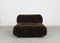 Modular Sofa in Brown Velvet by B&b Italia / C&b Italia for Camaleonda, Italy, 1970s, Set of 4 5