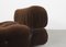 Modular Sofa in Brown Velvet by B&b Italia / C&b Italia for Camaleonda, Italy, 1970s, Set of 4, Image 8