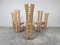 Esszimmerstühle aus Holz mit hoher Rückenlehne, 1990er, 6 . Set 6