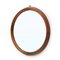 Mirror with Round Wooden Frame, 1960s 3