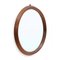 Mirror with Round Wooden Frame, 1960s, Image 1