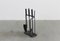 Fireplace Tools in Iron and Wood by Tobia & Afra Scarpa for Dimensione Fuoco, 1981, Set of 6 3