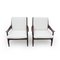 Armchairs in Wood and White Bouclé by Mario Franchioni for Framar, 1960s, Set of 2, Image 3