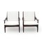 Armchairs in Wood and White Bouclé by Mario Franchioni for Framar, 1960s, Set of 2 5