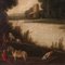 Landscape, Early 18th Century, 1720s, Oil on Canvas, Framed 13