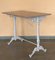 French Cast Iron Scrolling Bistro Table with Pink Marble Top, 1920 2