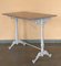 French Cast Iron Scrolling Bistro Table with Pink Marble Top, 1920, Image 2