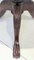 Mahogany Tripod Tilt Top Table with Claw and Ball Feet 8