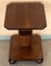 Italian Art Deco Burl Walnut Side Table with Ebonized Legs, 1940 7