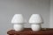 Lampe de Bureau Champignon Vintage, Italie, 1970s, Set de 2 1