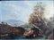 Landschaft mit Mann und Esel, 1800er, Öl auf Holz, Gerahmt 2
