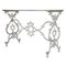French Cast Iron Scrolling Butterfly Coffee Table with Marble Top, 1900 1