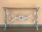 French Cast Iron Scrolling Butterfly Coffee Table with Marble Top, 1900 3