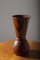 Amerikanische Vintage Vase aus verschiedenen Holzessenzen, 1950er 1