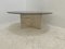 Travertine and Smoked Glass Side Table, Italy, 1980s, Image 4