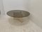 Travertine and Smoked Glass Side Table, Italy, 1980s, Image 6