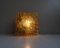 Lampada da parete in vetro ambrato, anni '60, Immagine 5