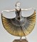 Art Deco Sculpture of Dancer in Metal & Marble & Onyx by Andre Gilbert, 1930s 7