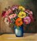 Sully Bersot, Bouquet, 1920s, Oil on Canvas, Framed 2