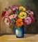 Sully Bersot, Bouquet, 1920s, Oil on Canvas, Framed, Image 2